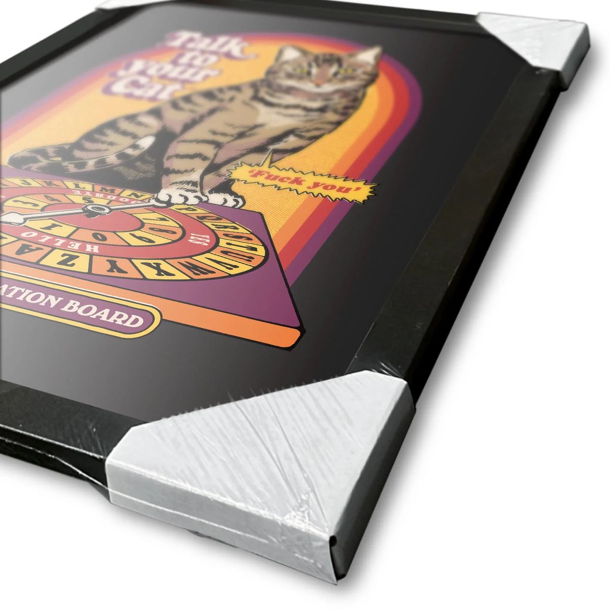 Steven Rhodes - Talk to your Cat - Gerahmter Kunstdruck