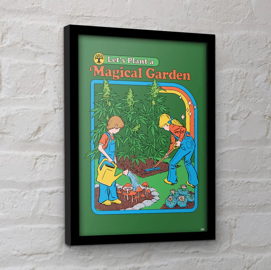 Steven Rhodes - Magical Garden - Gerahmter Kunstdruck