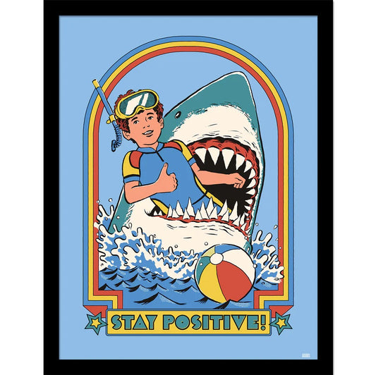 Steven Rhodes - Stay Positive - Gerahmter Kunstdruck