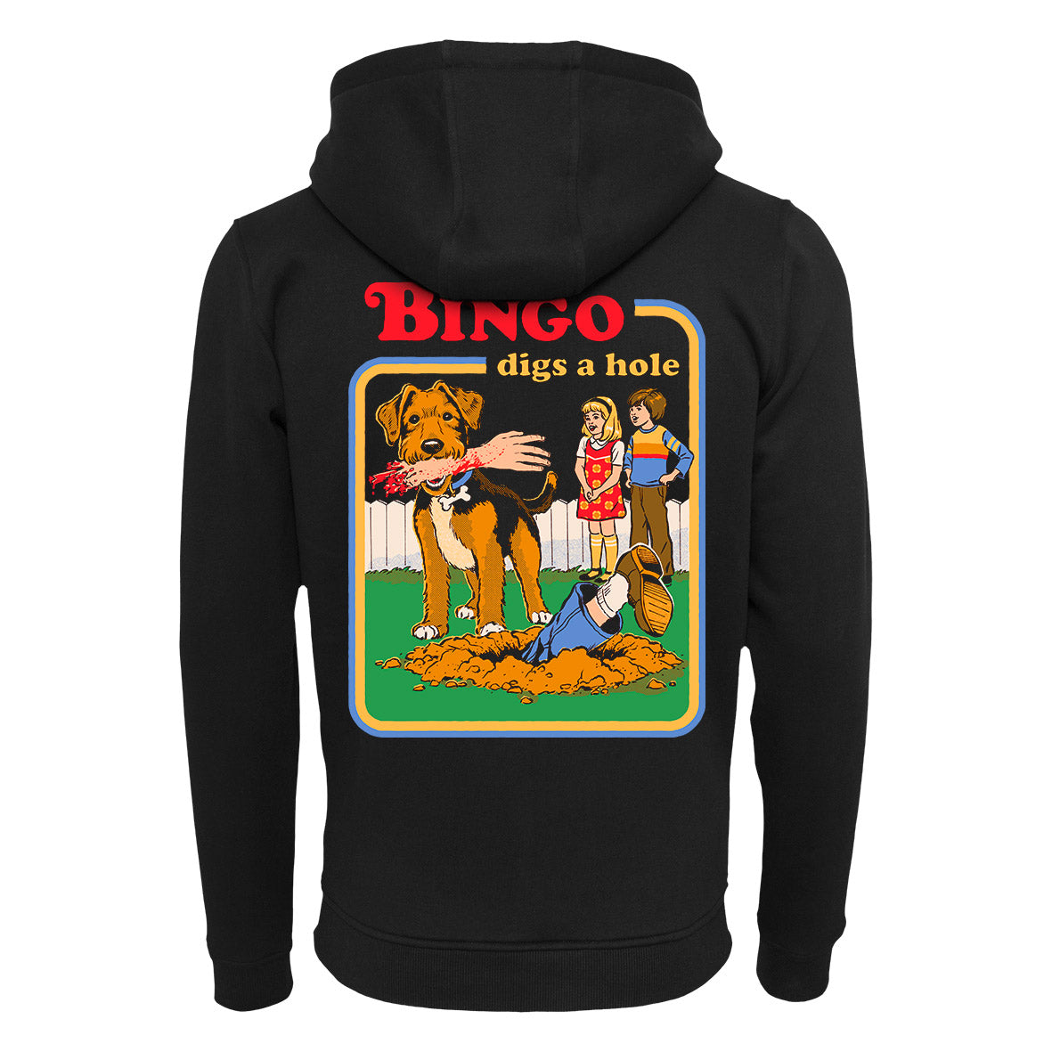 Steven Rhodes - Bingo Digs A Hole - Zip-Hoodie