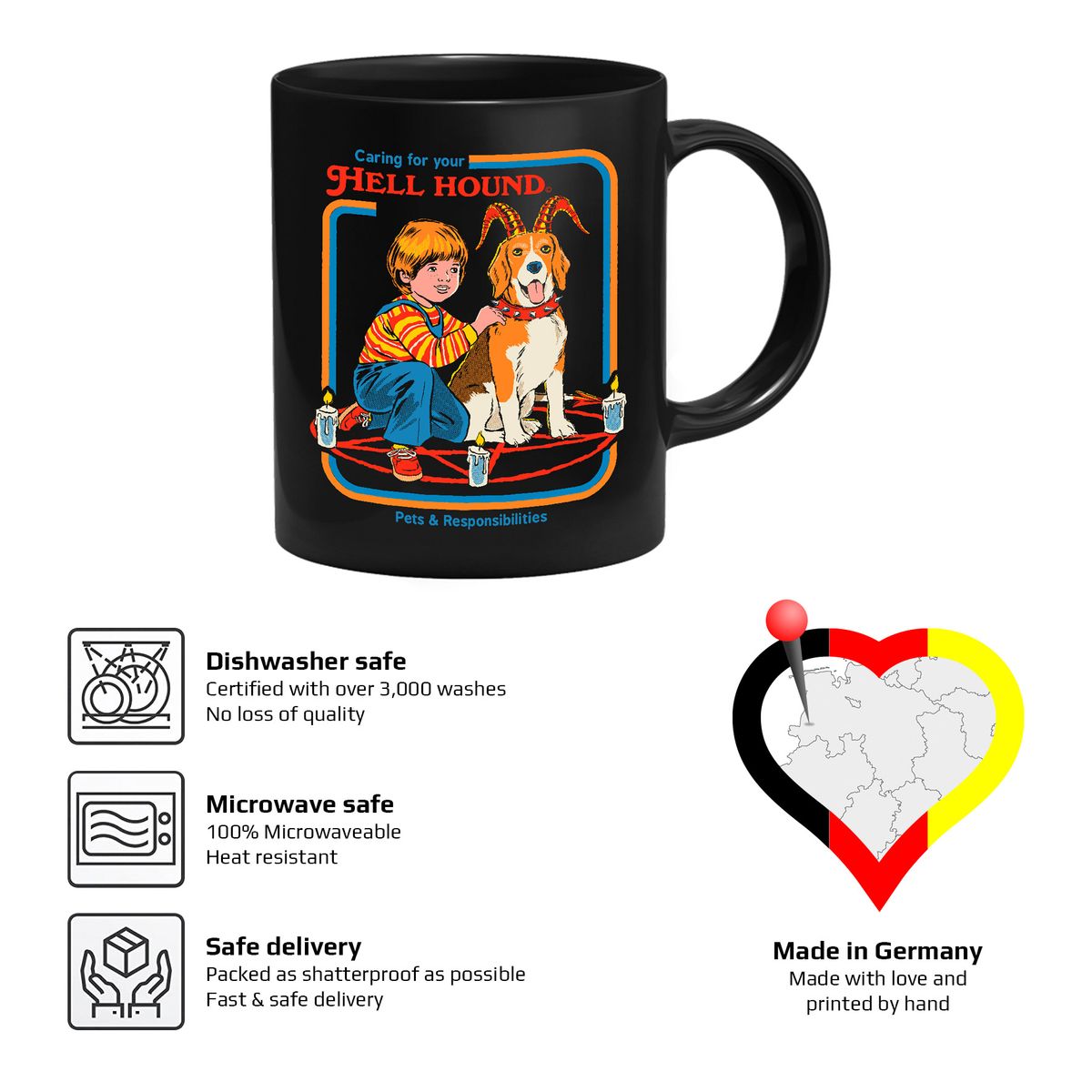 Steven Rhodes - Caring for your hell hound - Tasse