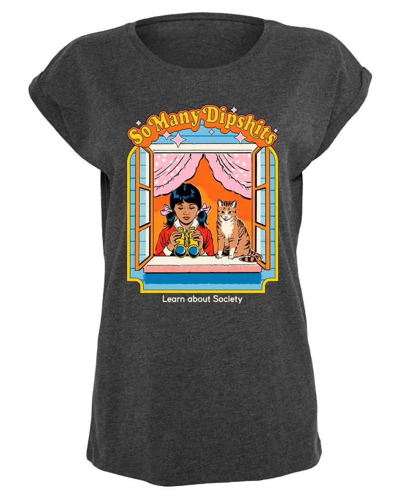 Steven Rhodes - So Many Dipshits - Girlshirt