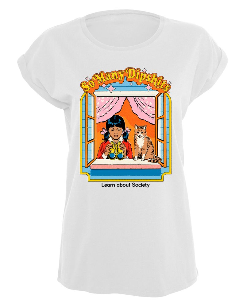 Steven Rhodes - So Many Dipshits - Girlshirt