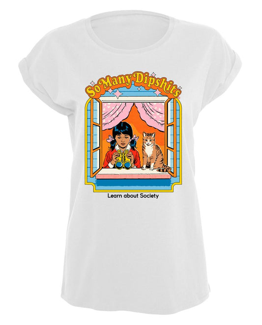Steven Rhodes - So Many Dipshits - Girlshirt