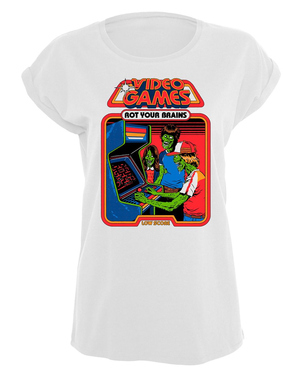 Steven Rhodes - Video Games root your brains - Girlshirt