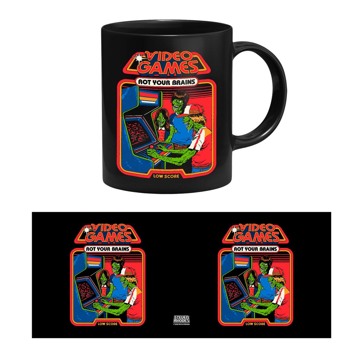 Steven Rhodes - Video Games root your brains - Tasse
