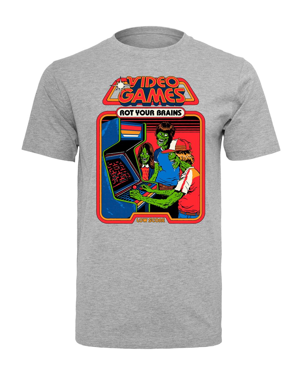 Steven Rhodes - Video Games root your brains - T-Shirt