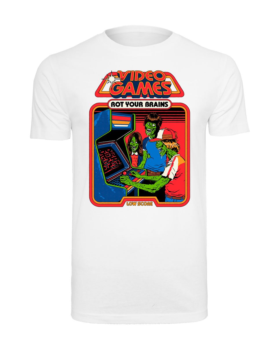 Steven Rhodes - Video Games root your brains - T-Shirt