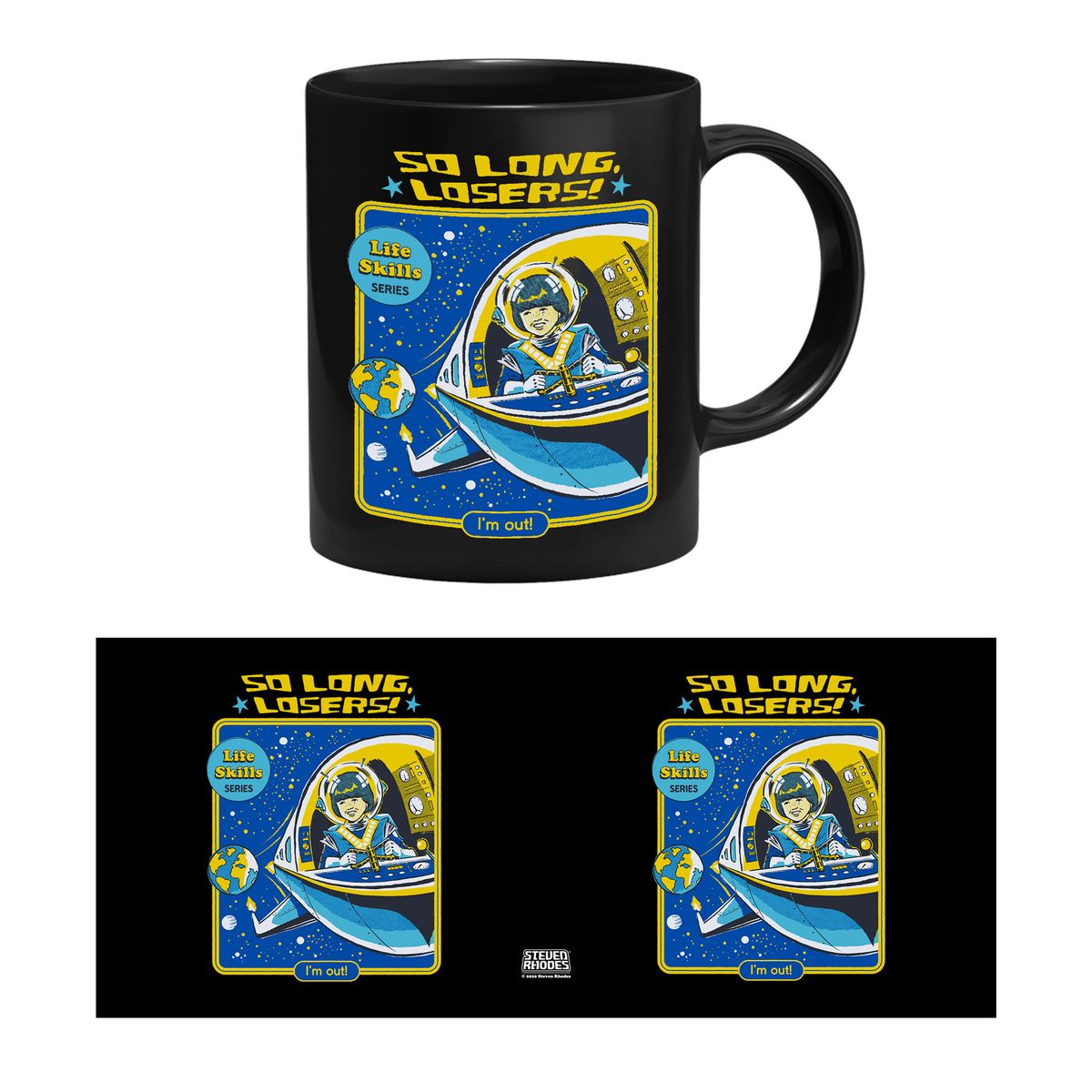 Steven Rhodes - So Long Losers - Mug