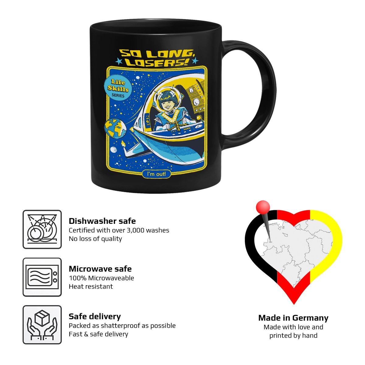 Steven Rhodes - So Long Losers - Mug