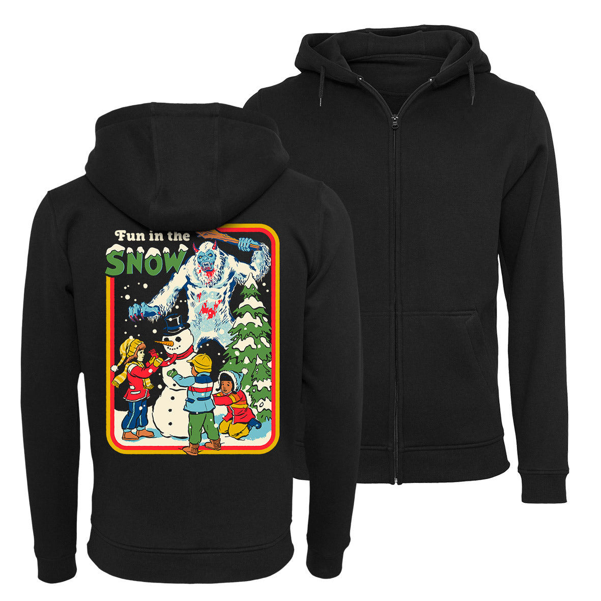Steven Rhodes - Fun in the Snow - Zip-Hoodie