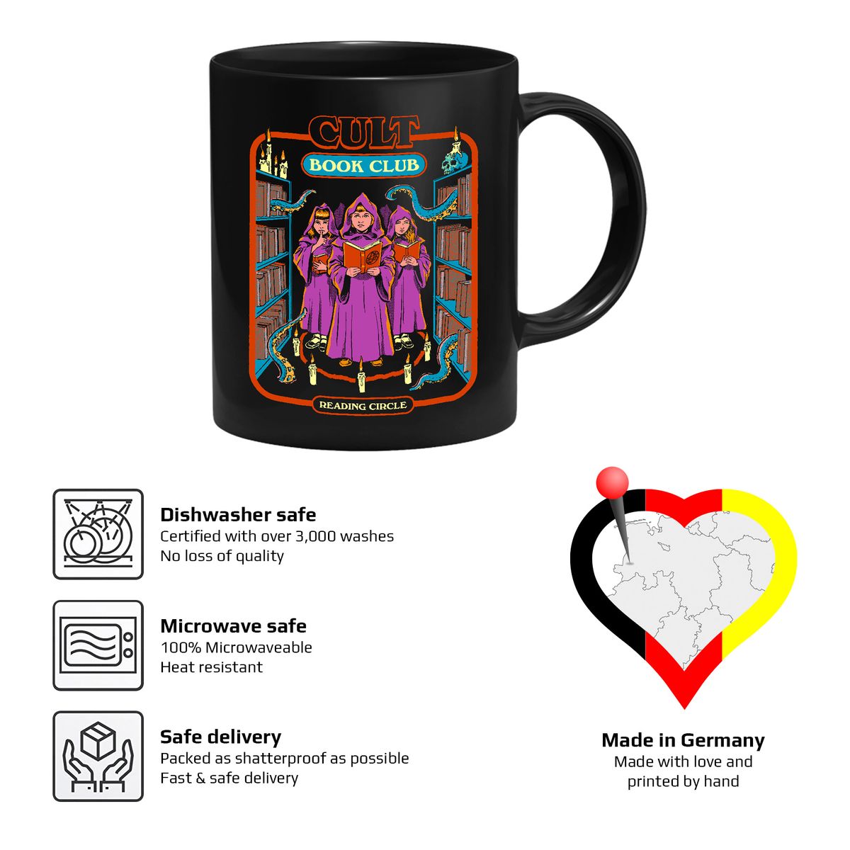 Steven Rhodes - Cult Book Club - Mug