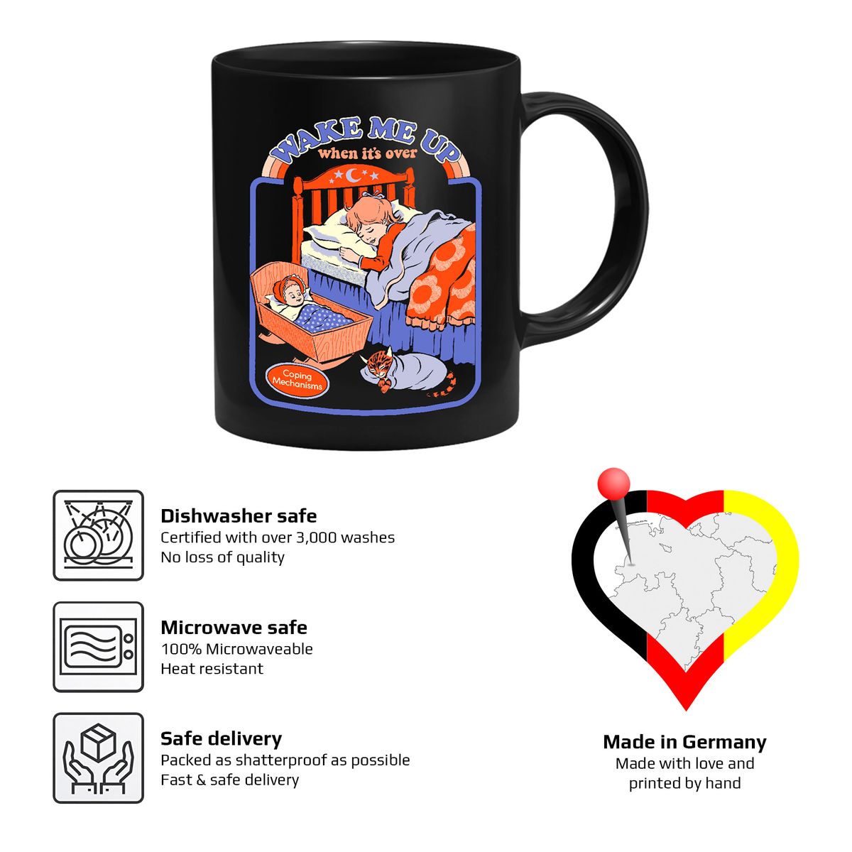 Steven Rhodes - Wake Me Up - Mug