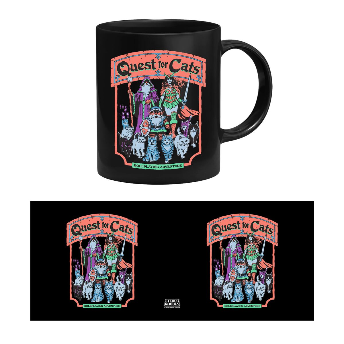 Steven Rhodes - Quest for Cats - Tasse