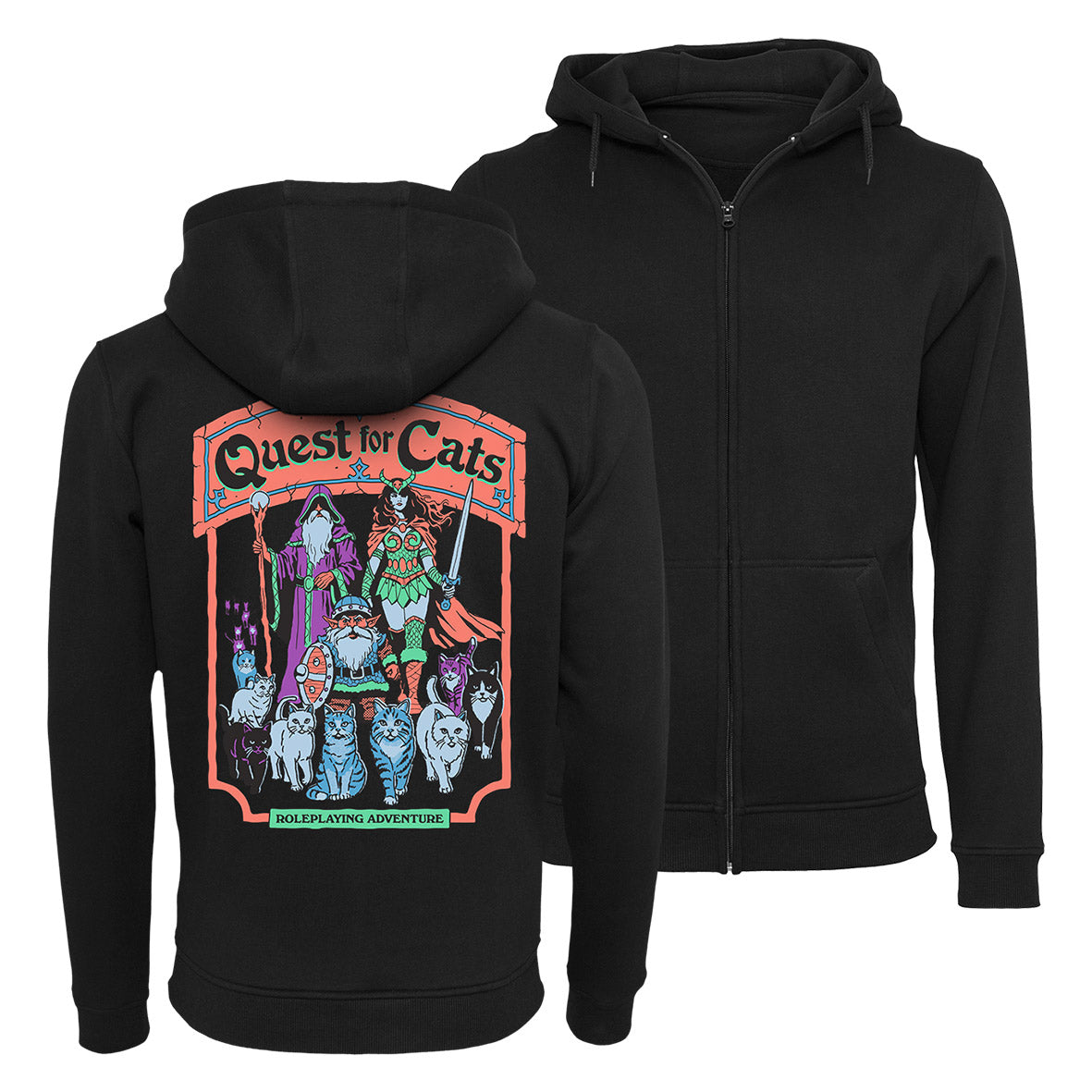 Steven Rhodes - Quest for Cats - Zip-Hoodie