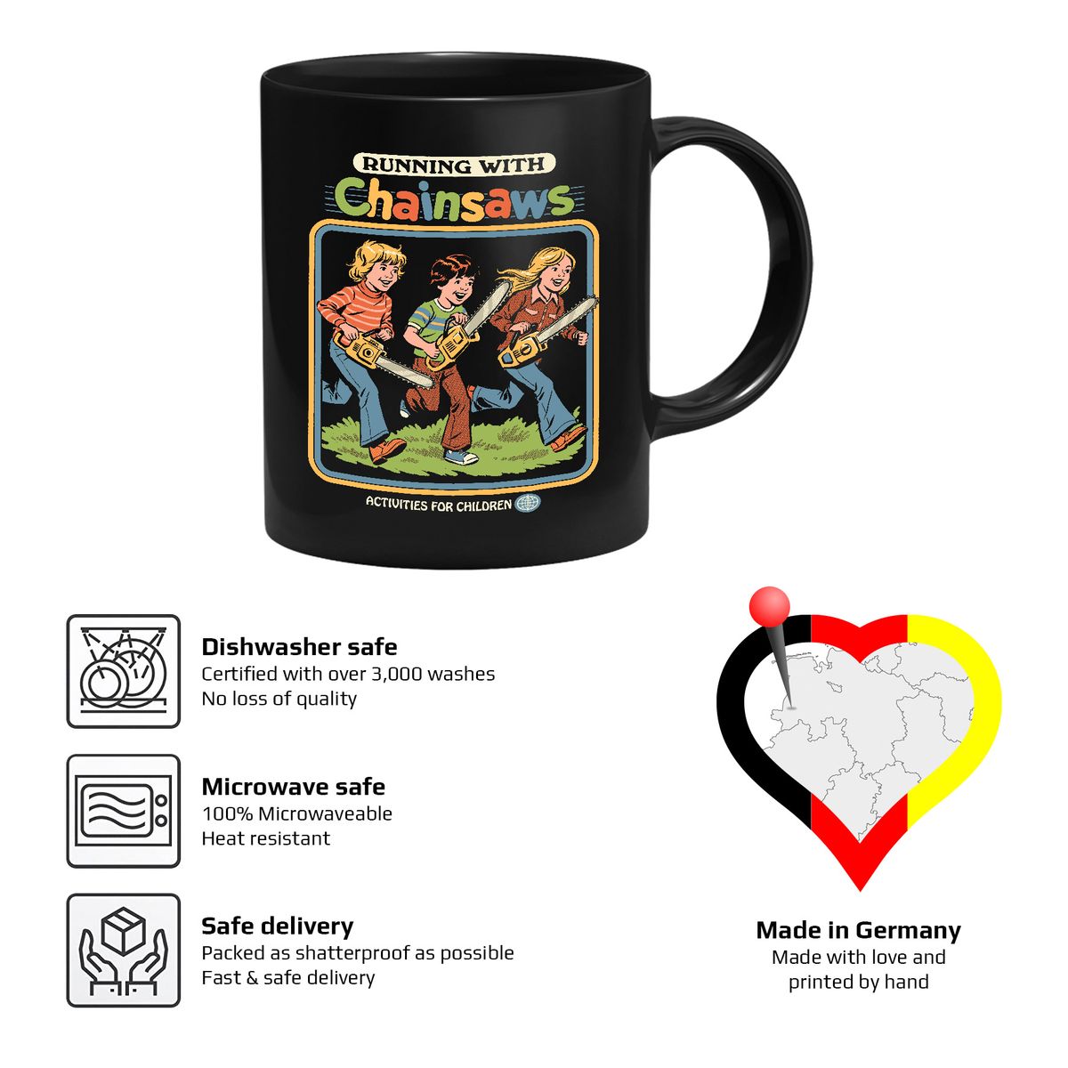 Steven Rhodes - Running with Chainsaws - Tasse