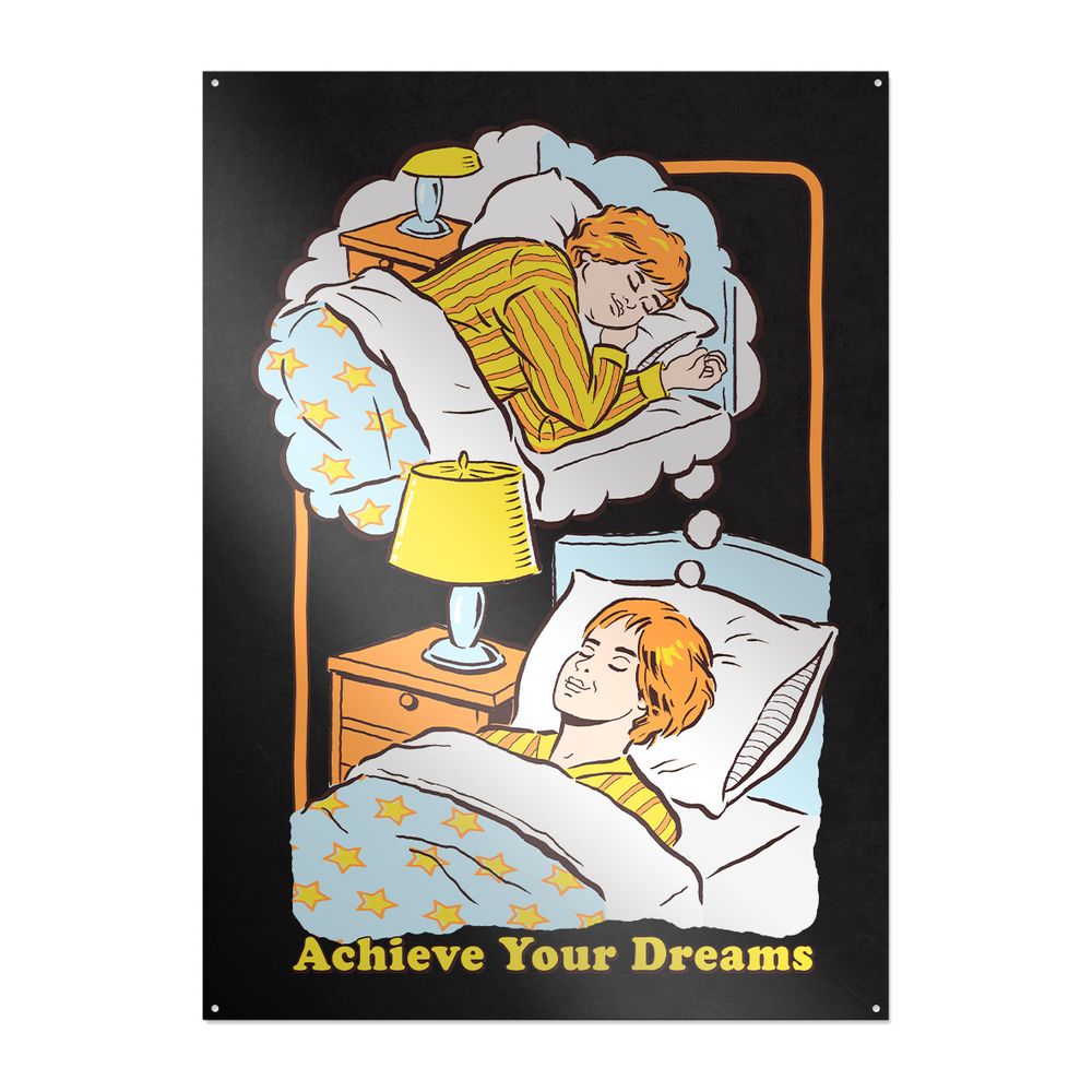 Steven Rhodes - Achieve Your Dreams - Metal Plate