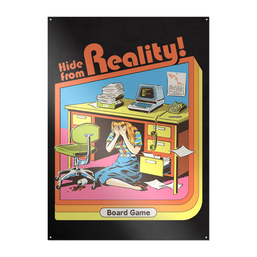 Steven Rhodes - Hide From Reality - Metal Plate