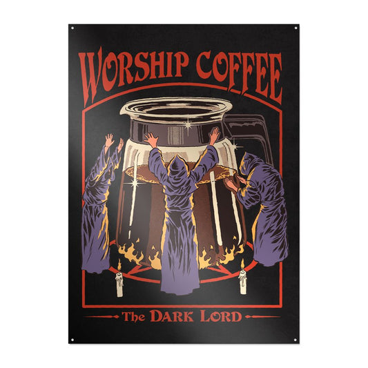 Steven Rhodes - Worship Coffee - Metallschild