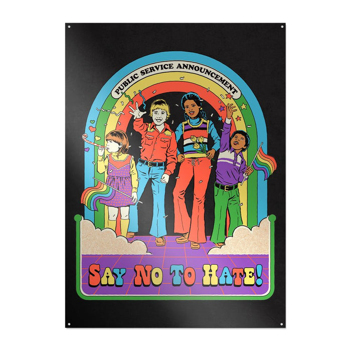 Steven Rhodes - Say No To Hate - Metallschild