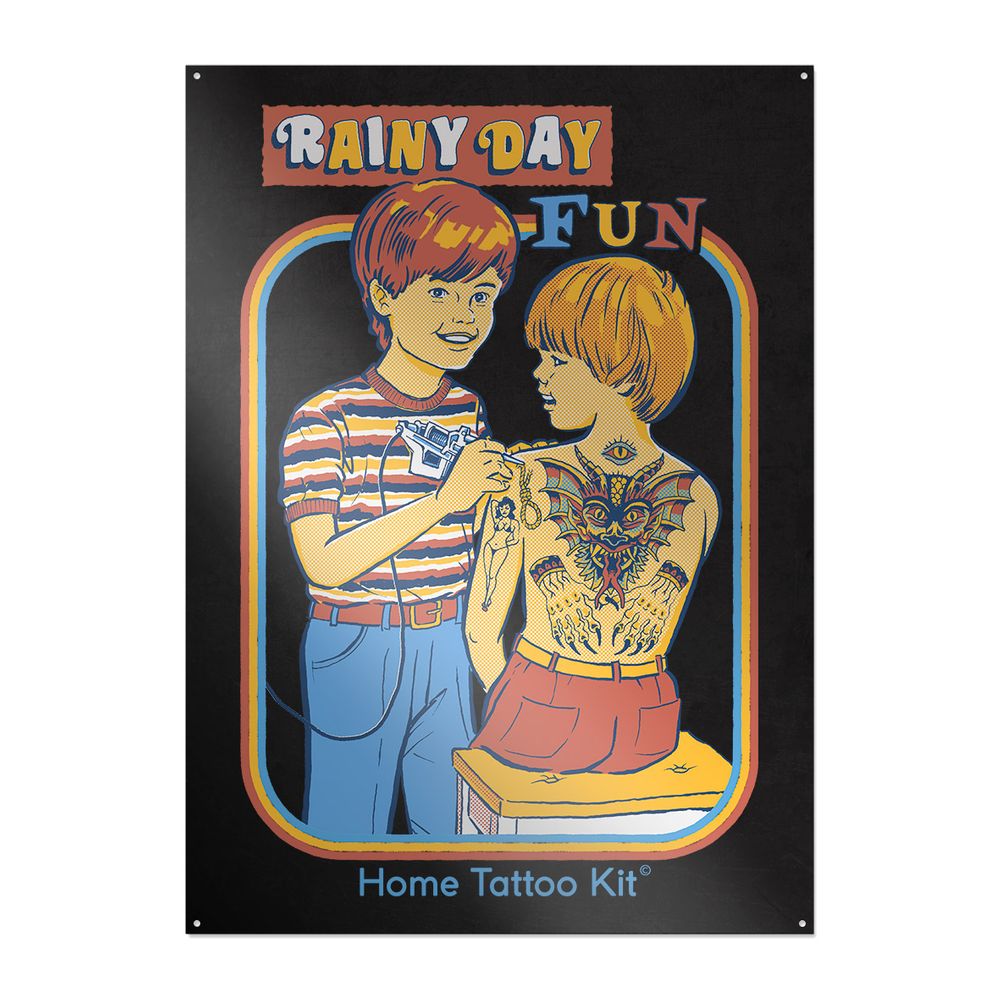 Steven Rhodes - Rainy Day Fun - Metal Plate
