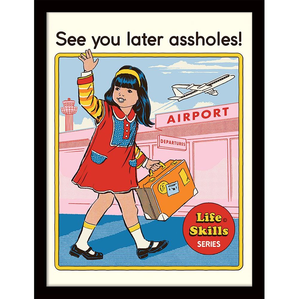 Steven Rhodes - See You Later - Gerahmter Kunstdruck