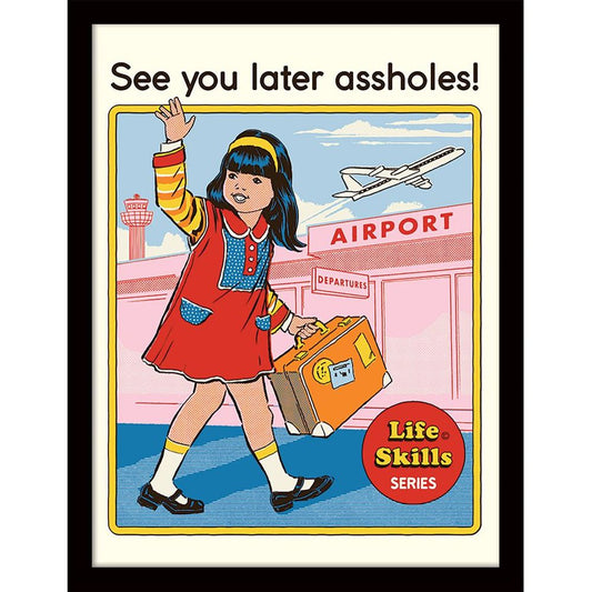 Steven Rhodes - See You Later - Gerahmter Kunstdruck
