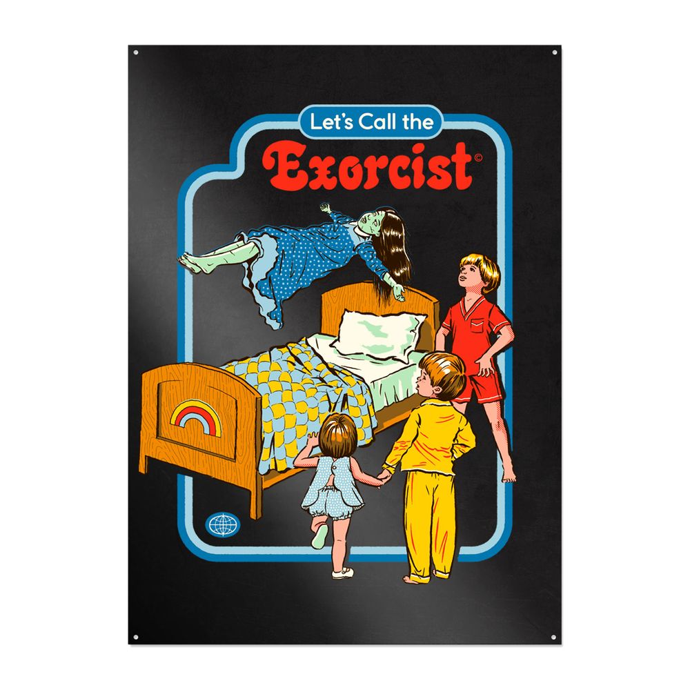 Steven Rhodes - Let's Call the Exorcist - Metallschild