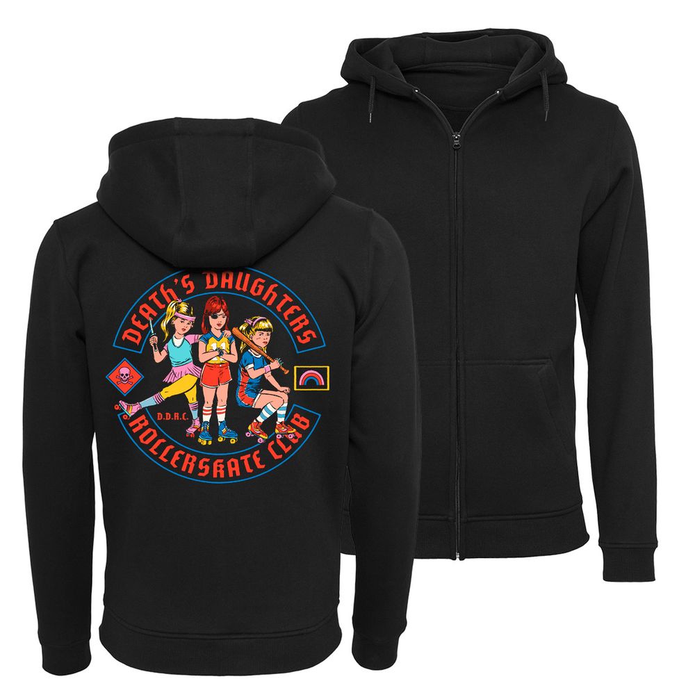 Steven Rhodes - Death' Daughters Rollerskate Club - Zip-Hoodie