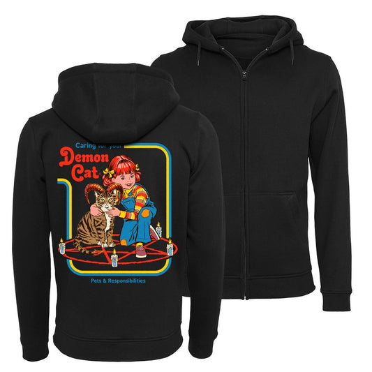 Steven Rhodes - Caring for your Demon Cat - Zip Hoodie