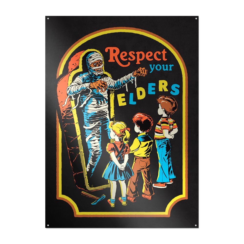 Steven Rhodes - Respect Your Elders - Metallschild