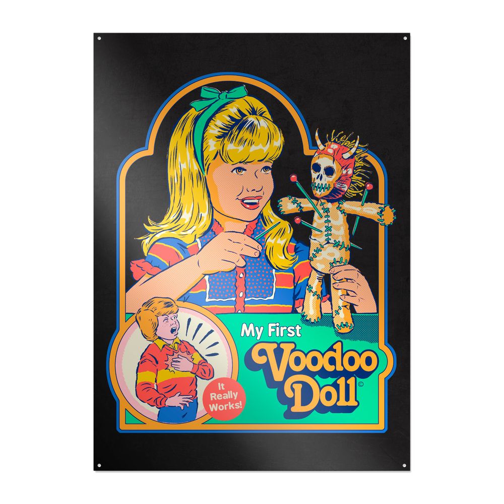 Steven Rhodes - My First Voodoo Doll - Metallschild
