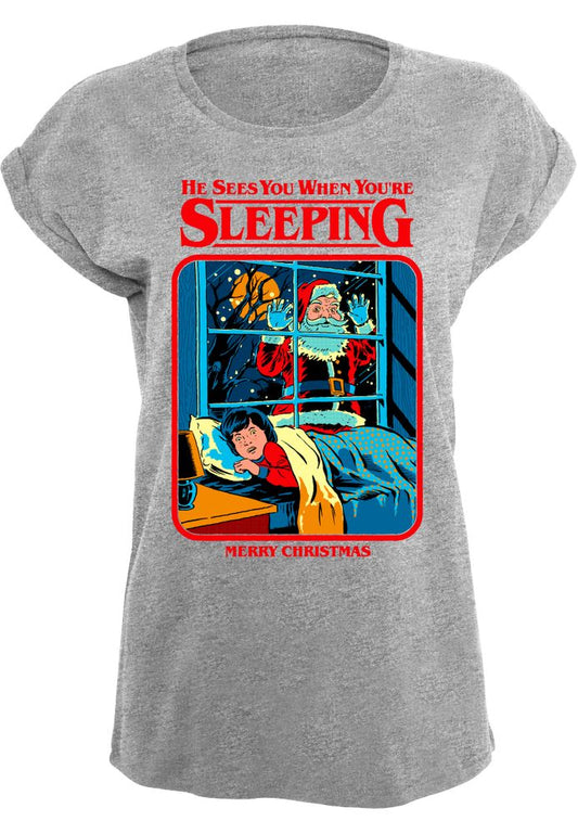 Steven Rhodes - He Sees You When You're Sleeping - Girlshirt