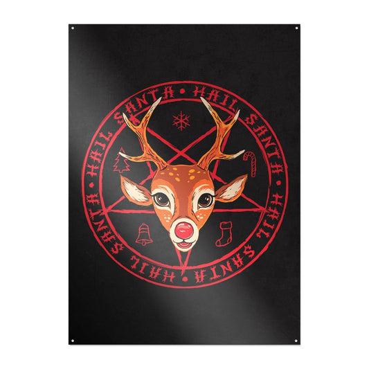 Steven Rhodes - Hail Santa - metal sign