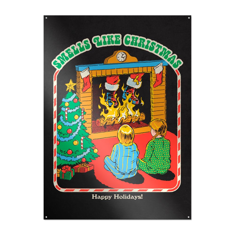 Steven Rhodes - Smells Like Christmas - Metallschild