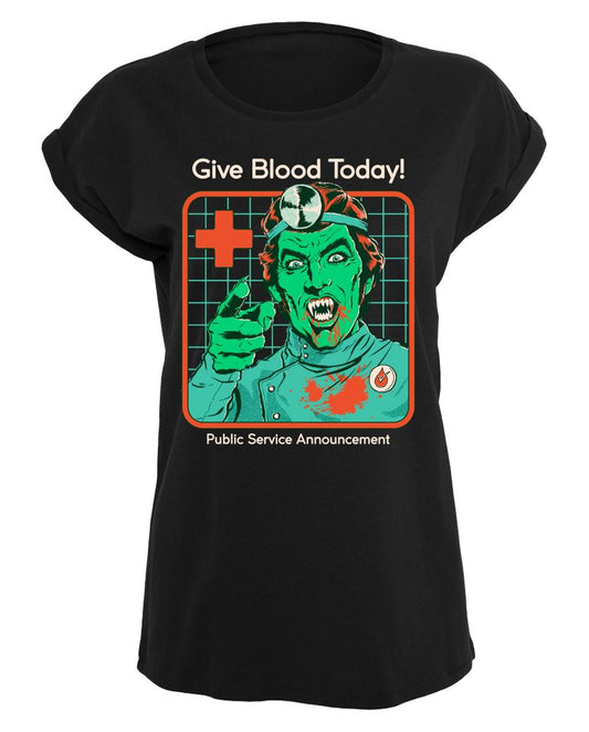 Steven Rhodes - Give Blood Today - Girlshirt