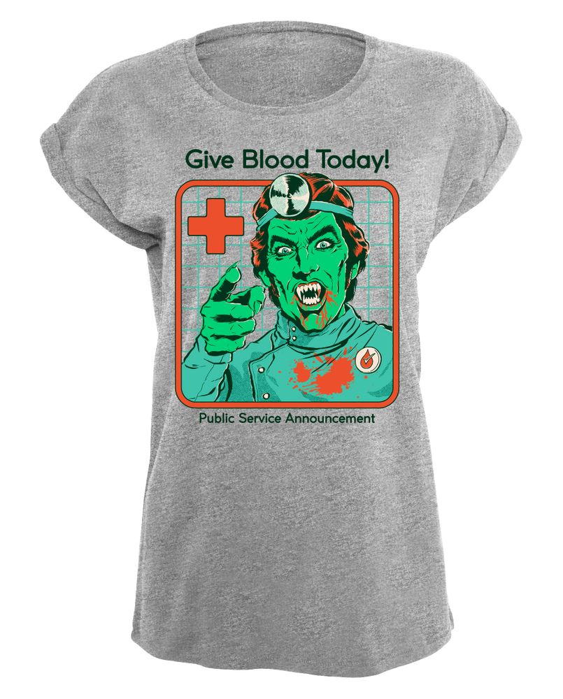 Steven Rhodes - Give Blood Today - Girlshirt
