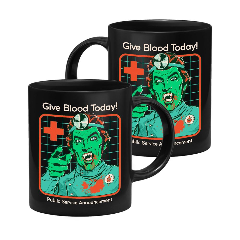 Steven Rhodes - Give Blood Today - Tasse