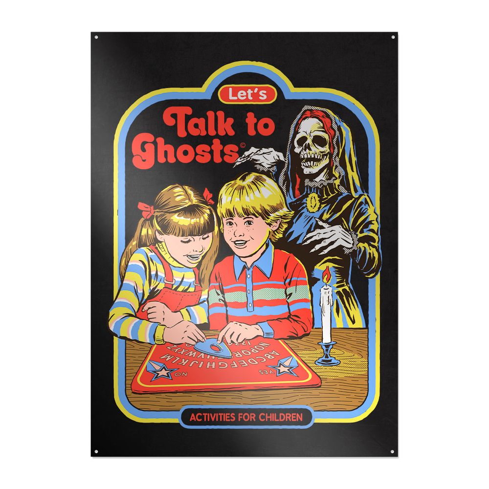Steven Rhodes - Let’s Talk To Ghosts - Metallschild