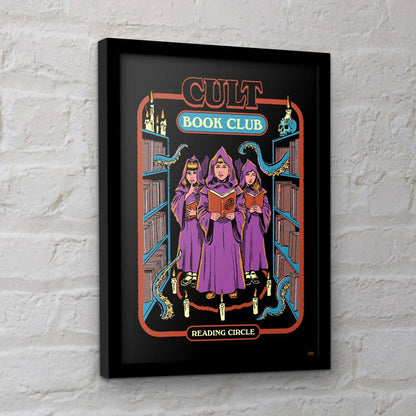Steven Rhodes - Cult Book Club - Gerahmter Kunstdruck