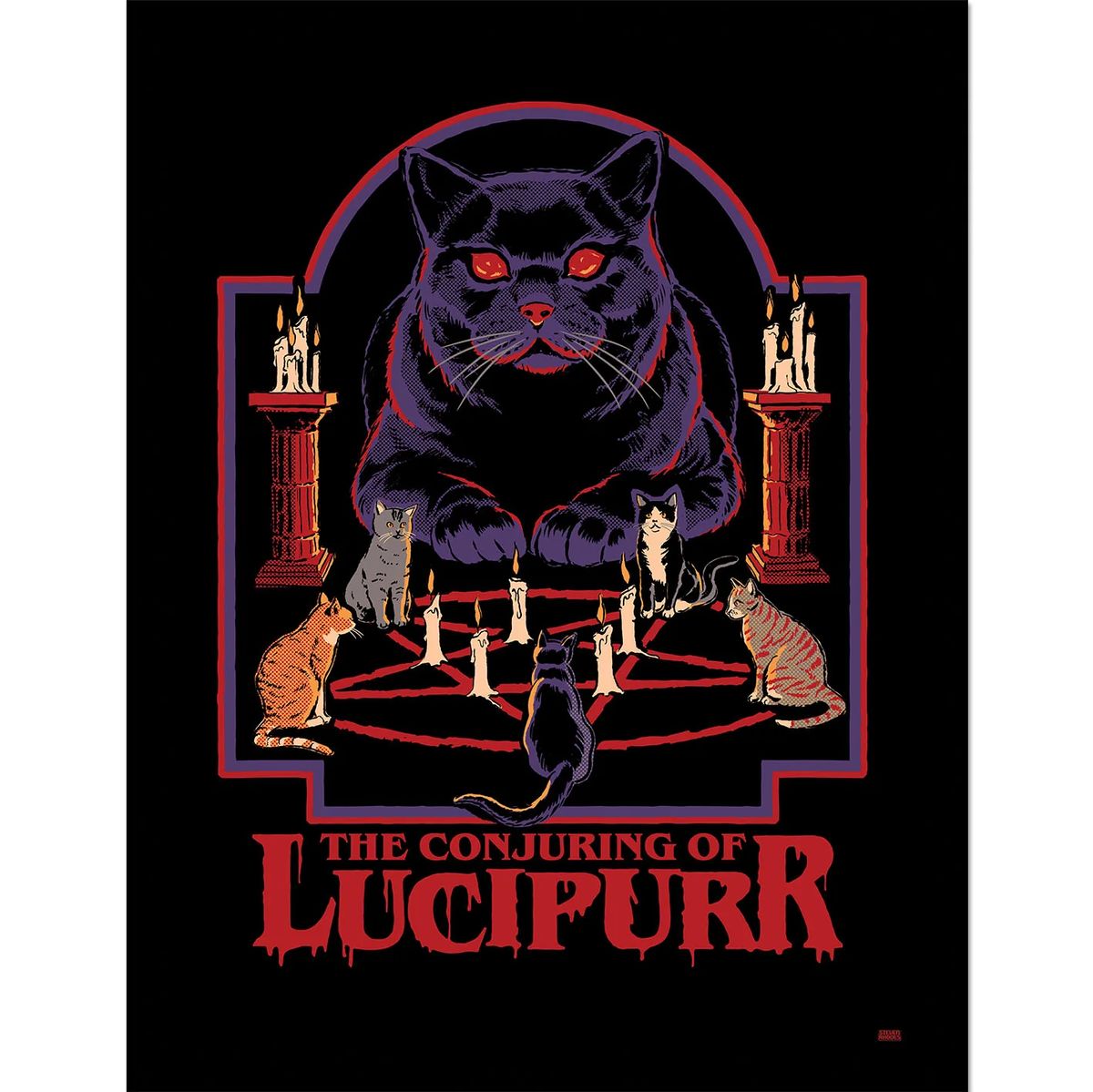 Steven Rhodes - Lucipurr - Framed art print