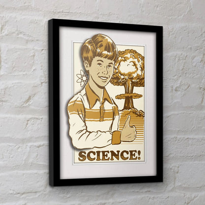 Steven Rhodes - Science! - Framed art print