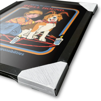 Steven Rhodes - Caring for your hell hound - Gerahmter Kunstdruck