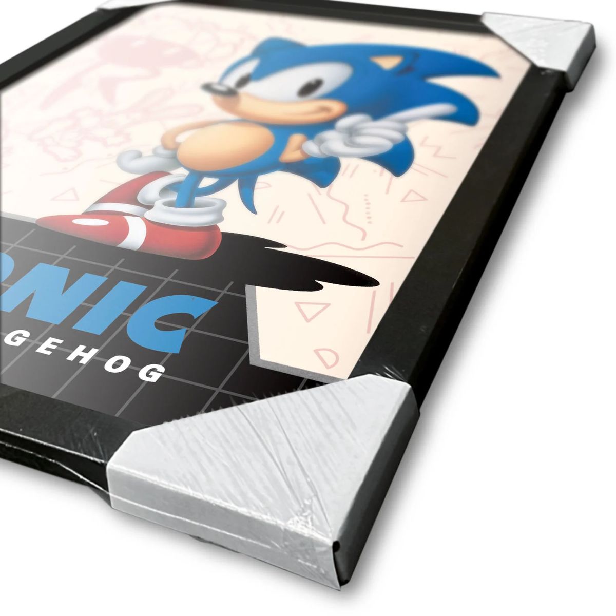 Sonic - Megadrive Cover - Gerahmter Kunstdruck