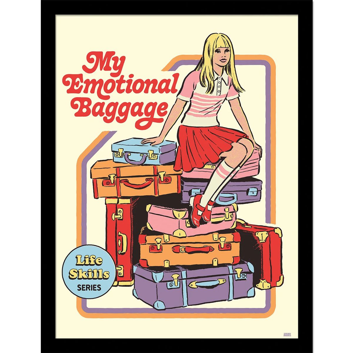 Steven Rhodes - Baggage - Gerahmter Kunstdruck