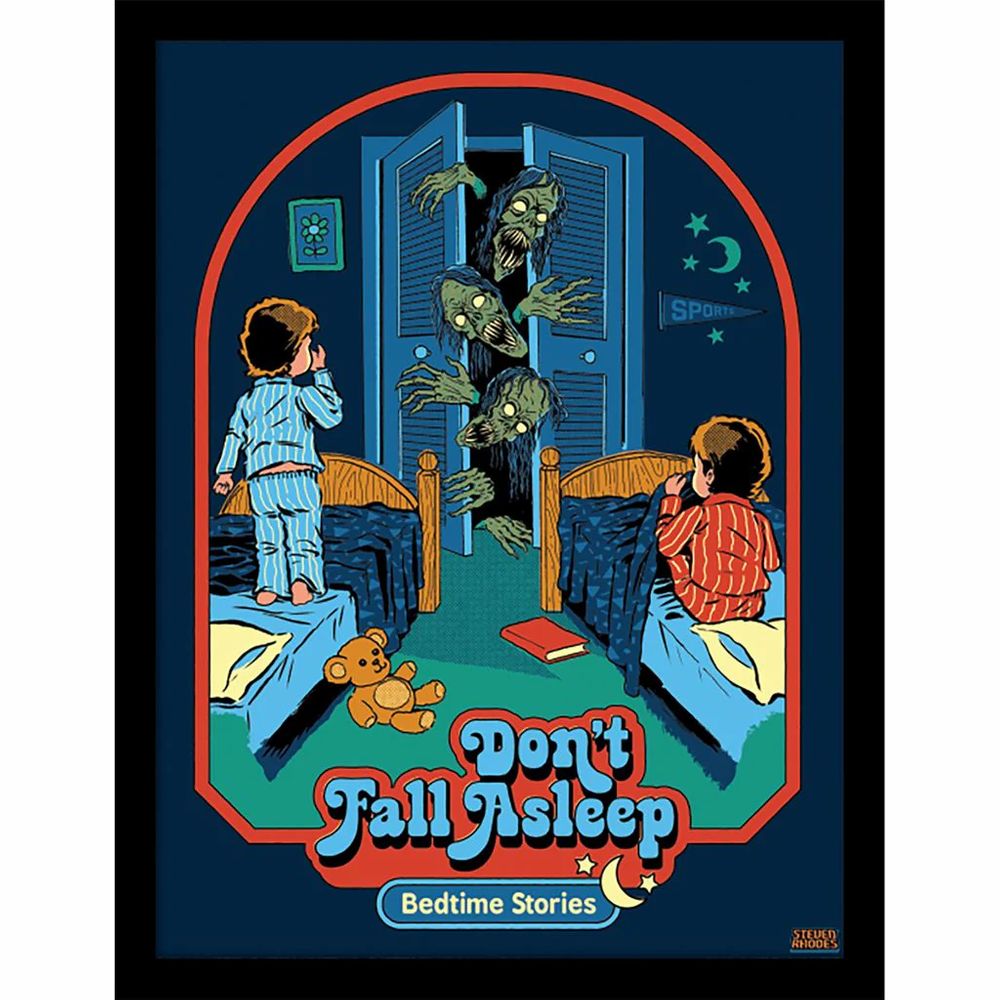 Steven Rhodes - Don't Fall Asleep - Framed Art Print – Steven Rhodes Shop