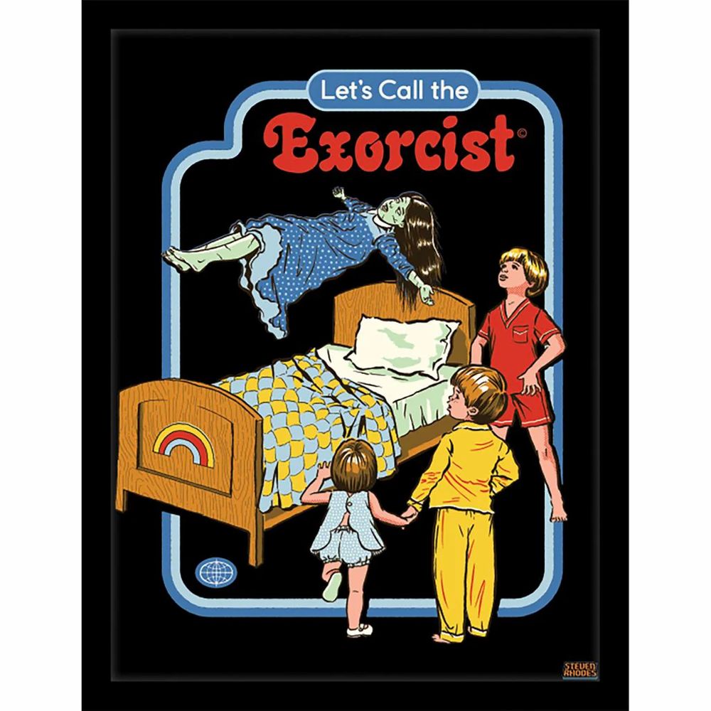 Steven Rhodes - Let's Call the Exorcist - Framed Art Print – Steven ...