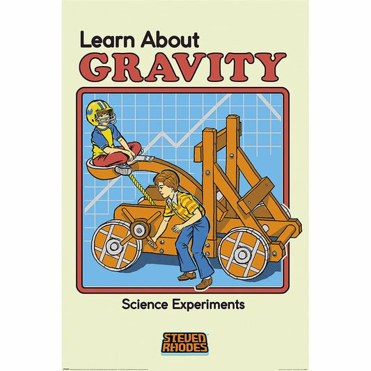 Steven Rhodes - Learn about Gravity - Poster