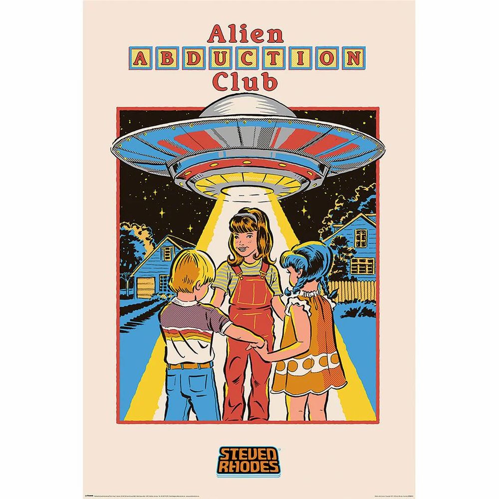 Steven Rhodes - Alien Abduction Club - Poster