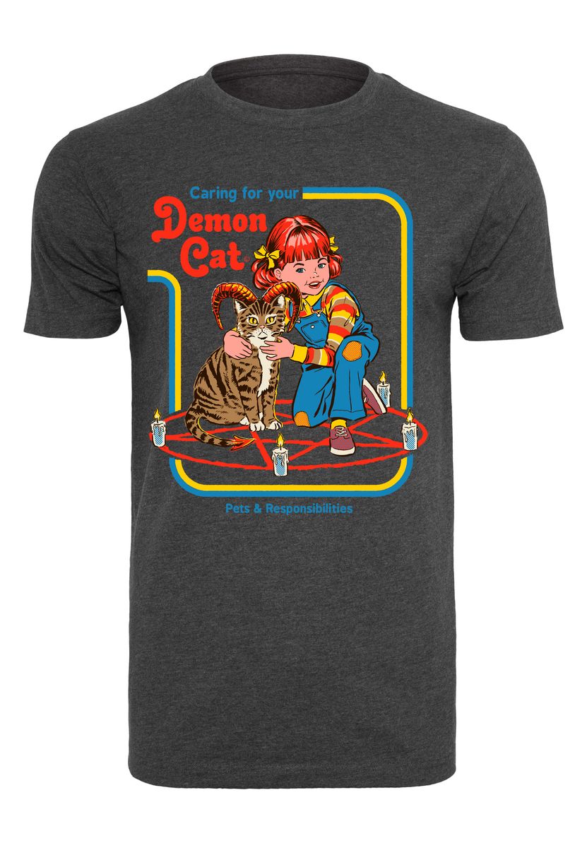Steven Rhodes - Caring for your Demon Cat - T-Shirt